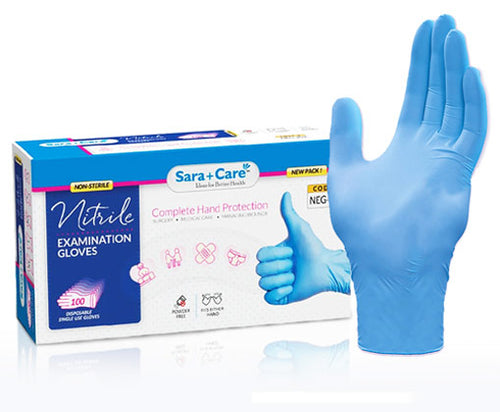 Nitrile Examination Gloves- Pack of 100 Pcs