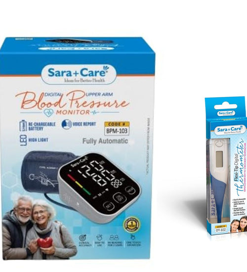Digital Blood Pressure Monitor With Digital Flexitip Thermometer (103+102)