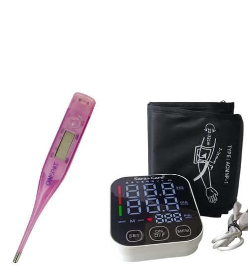 Digital Blood Pressure Monitor With Digital Thermometer (103+103)